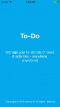 To-Do list iOS App Source Code Screenshot 3