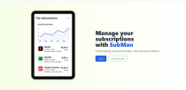 SubMan – Smart Laravel Subscription Management Screenshot 1