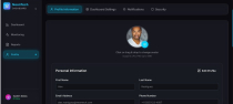 Futuristic NeonTech SaaS Analytics Dashboard UI Screenshot 7